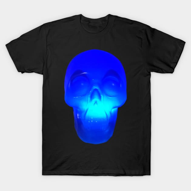 Blue Crystal Skull T-Shirt by Diego-t